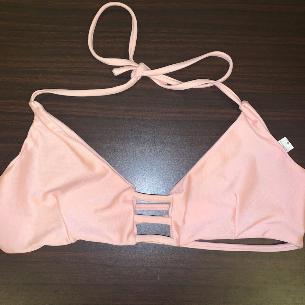Pink bikini top